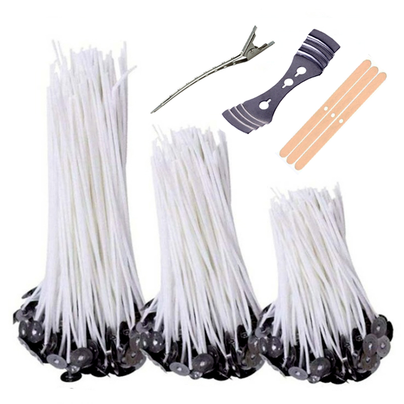 Candle Supplies Kit - 103pcs Waxed Cotton Candle Wicks Set