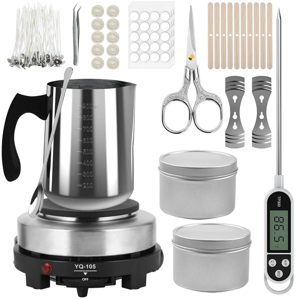 Candle Pouring Pot with Electr - Candle Supplies Kit recension och pris