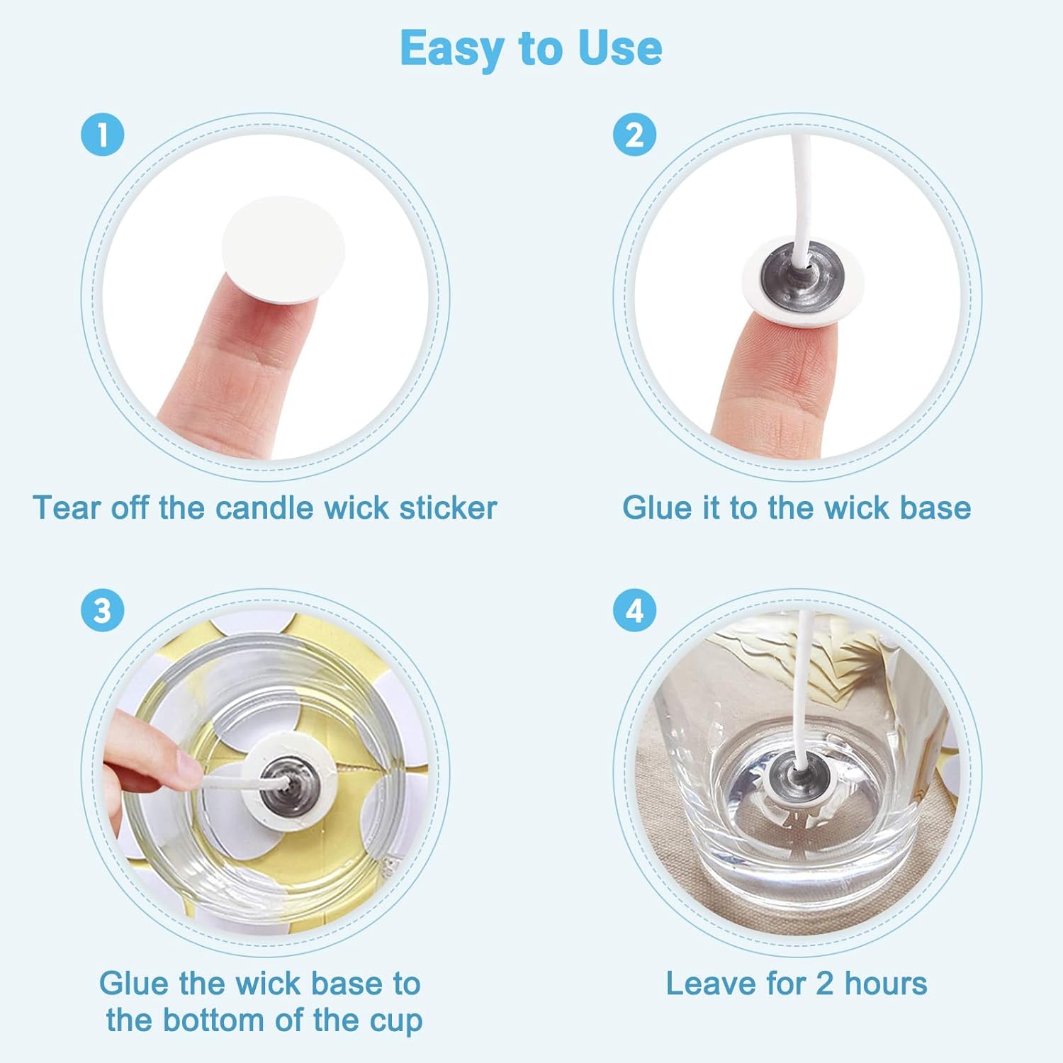 400PCS/100PCS Candle Wick Stic - Candle Supplies Kit recension och pris