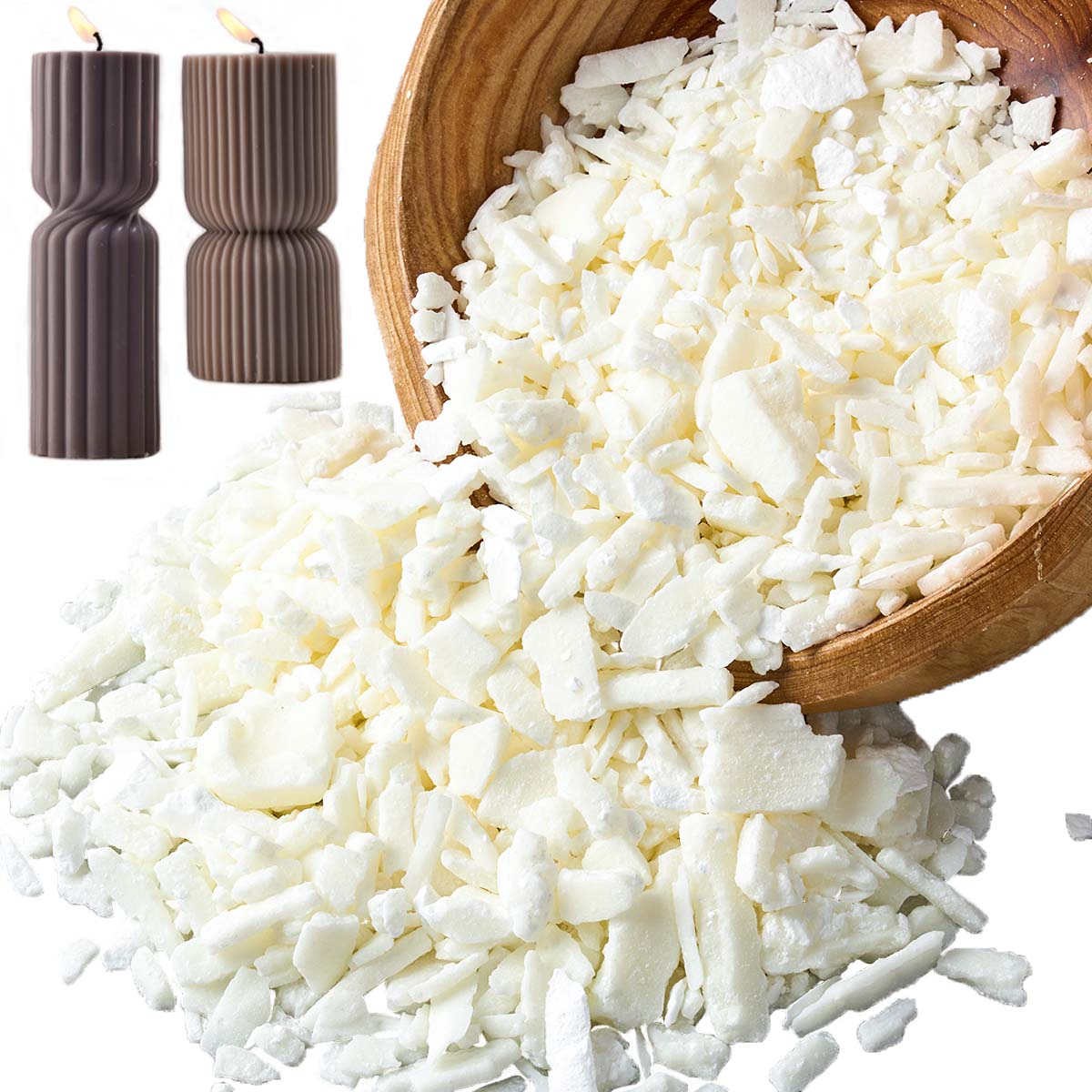 1 Pounds Pure White Soy Wax Fo - Candle Supplies Kit recension och pris