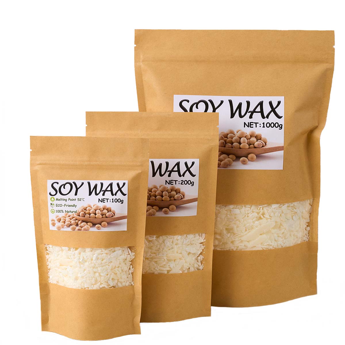 1 Pounds Pure White Soy Wax Fo - Candle Supplies Kit recension och pris