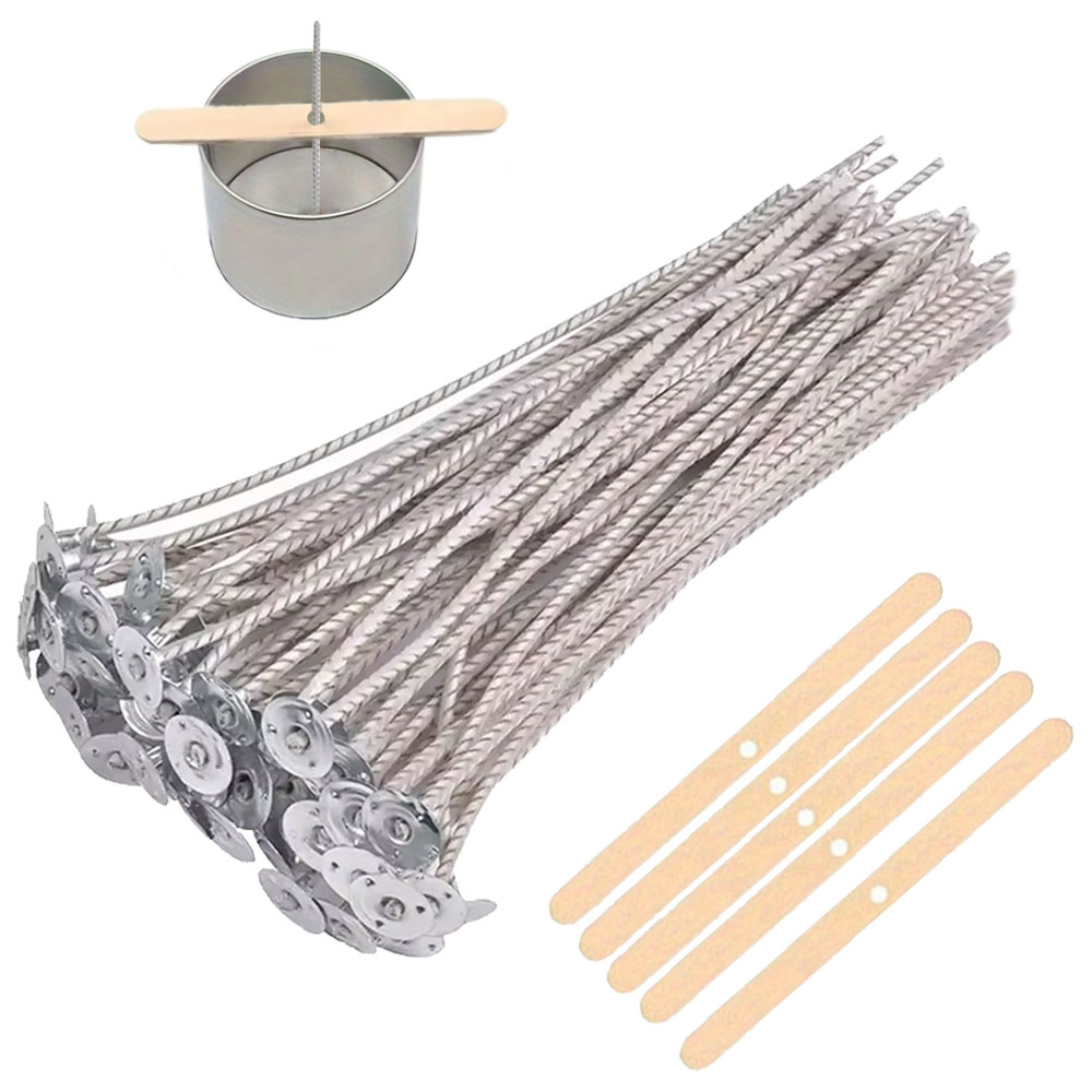 55pcs Flower Candle Wick Wood  - Candle Supplies Kit recension och pris