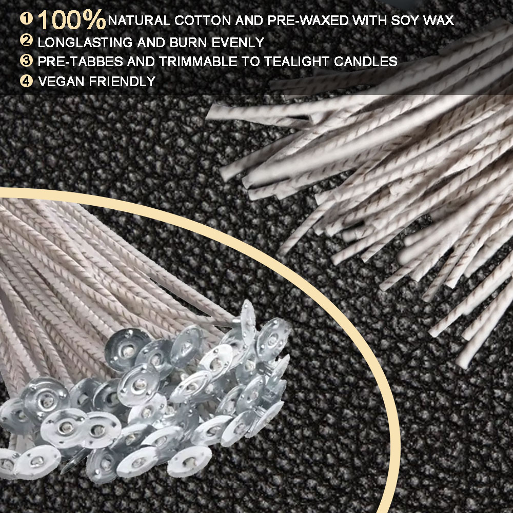 55pcs Flower Candle Wick Wood  - Candle Supplies Kit recension och pris
